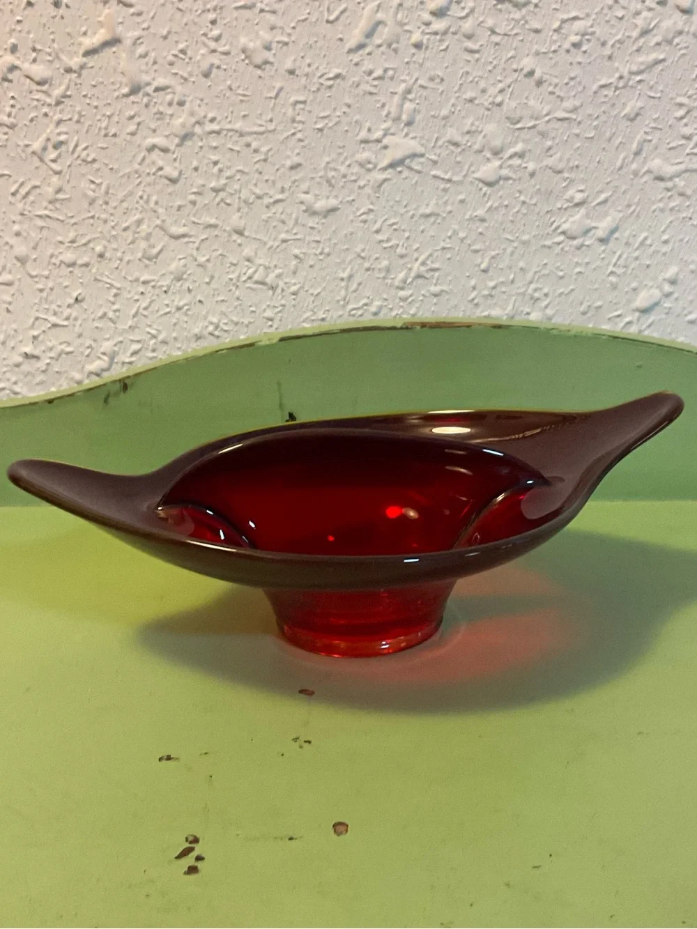 VIKING glass Divided epic red. Cadmium
